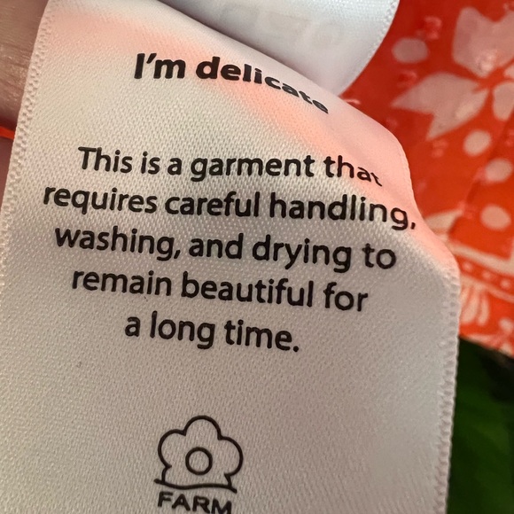 FARM Rio Orange Toucan Floral Pullover Embroidered Blouse – Size Large - Picture 12 of 15